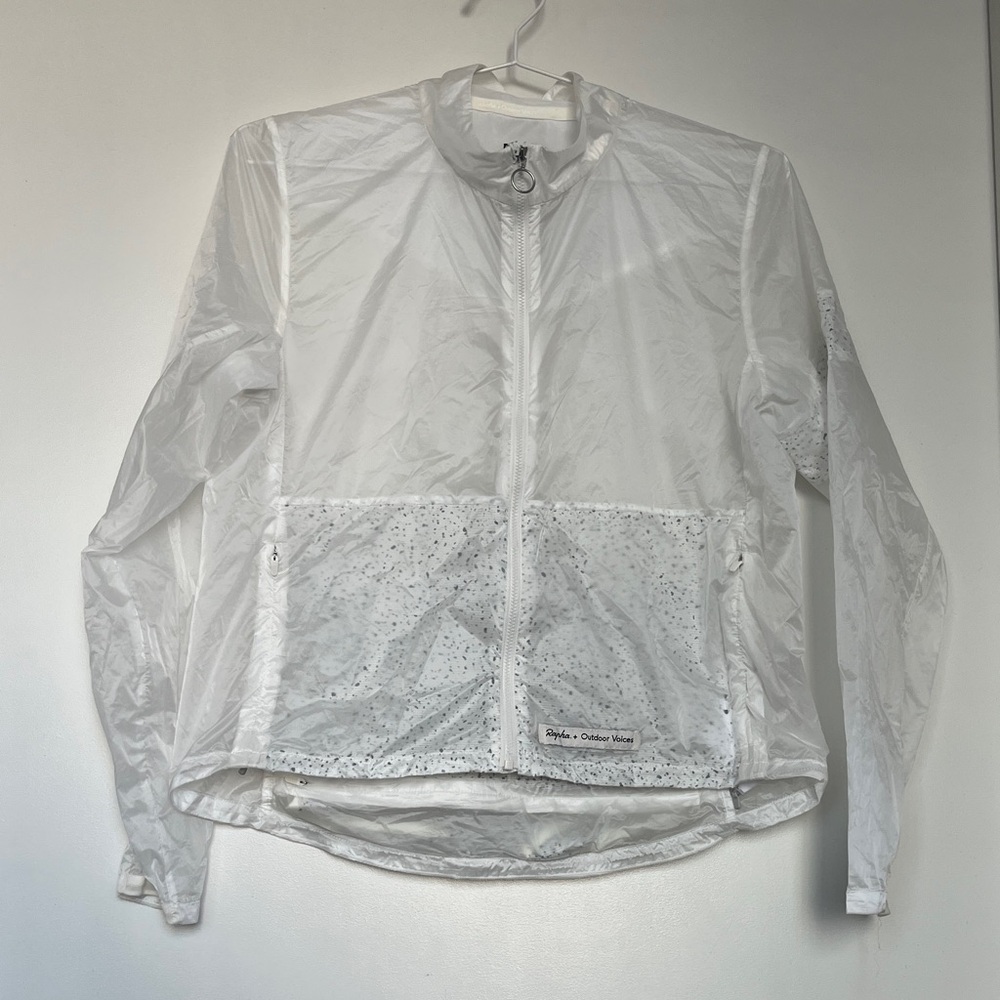 Rapha x Outdoor Voices White Cycling Windbreaker